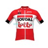 Lotto-Soudal Fahrradbekleidung Radtrikot Kurzarm + Trägershorts 2022 N001